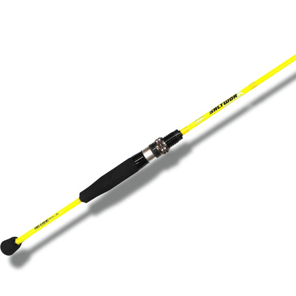 FEED Saltworx SWS-MJ63UL Yellow Rod + CRAZEE Spin Reel Combo - Bait Tackle  Store