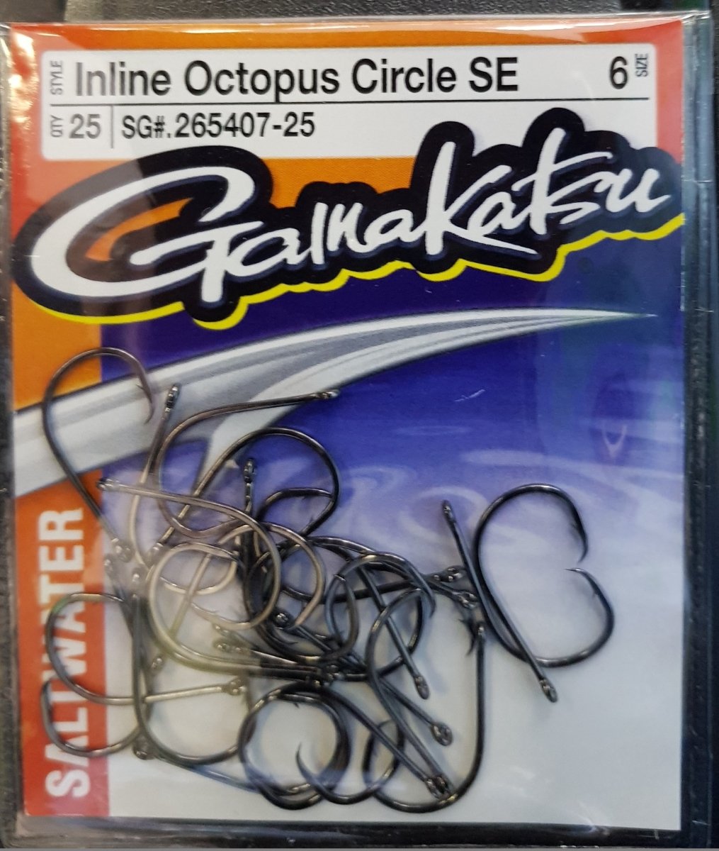 GAMAKATSU Inline Octopus Circle SE Value Pack (25 Piece) - Bait Tackle Store