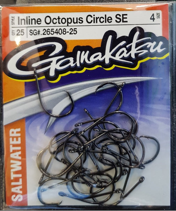 GAMAKATSU Inline Octopus Circle SE Value Pack (25 Piece) 4 - Bait Tackle Store